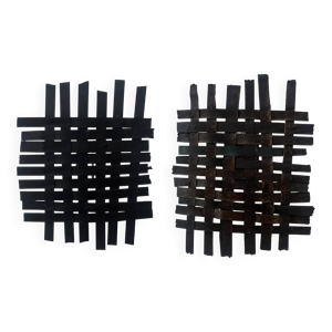 paire d’appliques brutaliste