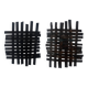 Brutalist wall lights pair 1980