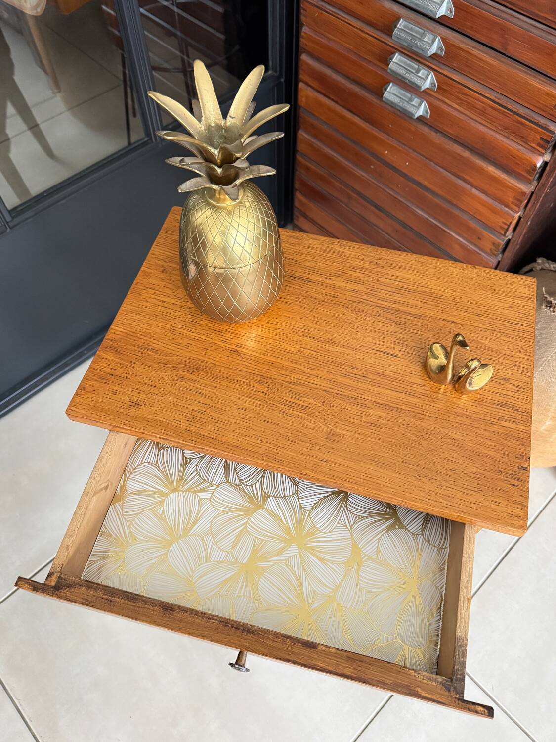 Vintage bedside table