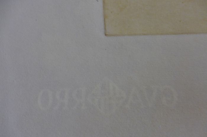 Marca-relli conrad, composition 1, 1977. original etching and aquatint