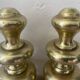 Pair of brass bookends