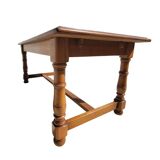 Solid wood farm table with extensions