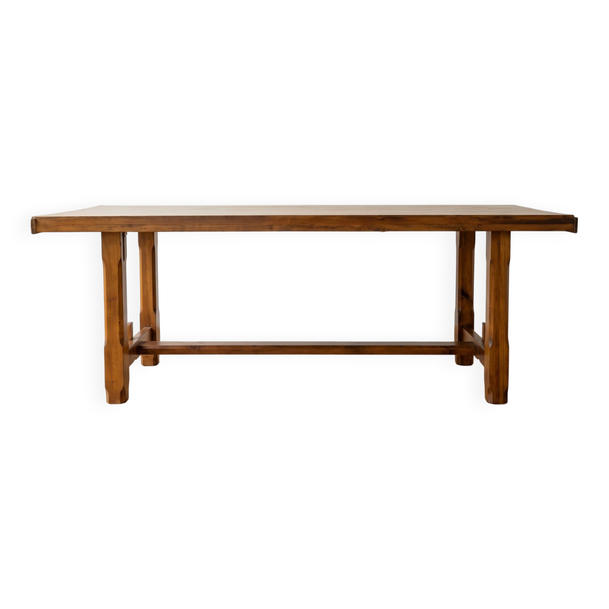 Traditional solid wood dining table