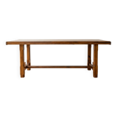 Table de salle à manger traditionnelle en bois massif
