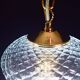 Set of 3 Murano blue glass pendant lights