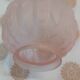 Old pale pink pressed glass globe