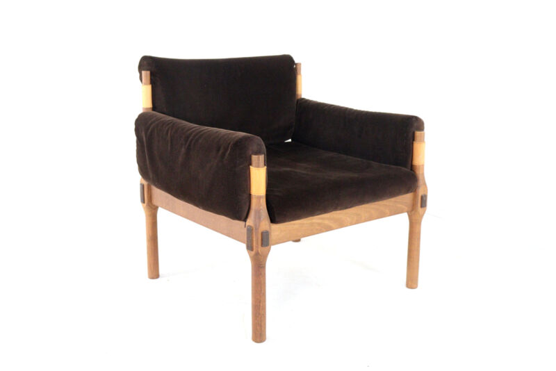 mid century danish design Safari armchair - rare piece - original condition