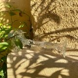 Bougeoir haut en verre