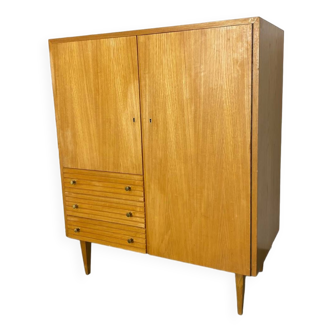 Buffet haut moderniste Mid-Century en bois, 1950s