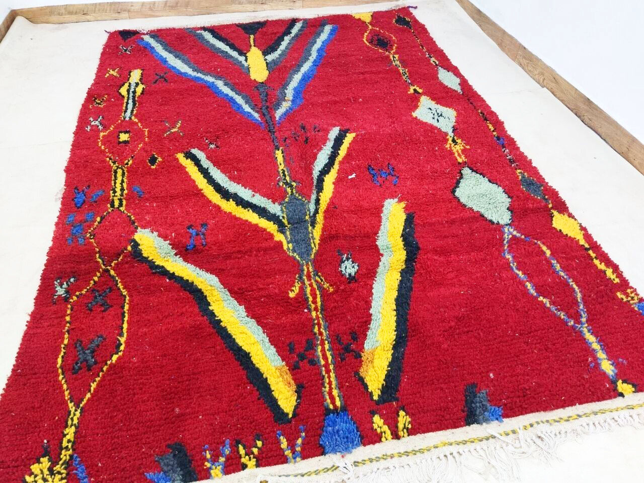 Moroccan carpet red 298x198cm