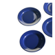 Set of 12 vintage blue ceramic plates D23
