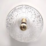 Suspension en verre de Murano blanc, marque La Murrina, Italie, années 1980