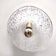White Murano Glass Pendant Marked La Murrina, Italy, 1980s