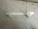White metal wall coat rack with 2 hooks from the 70s