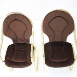 Pair of mid century chairs, Italy, 1970