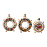 Set of 3 Slovak ceramic soliflores