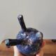 Pot for flower plants tripod artisanal ceramic vintage style design
