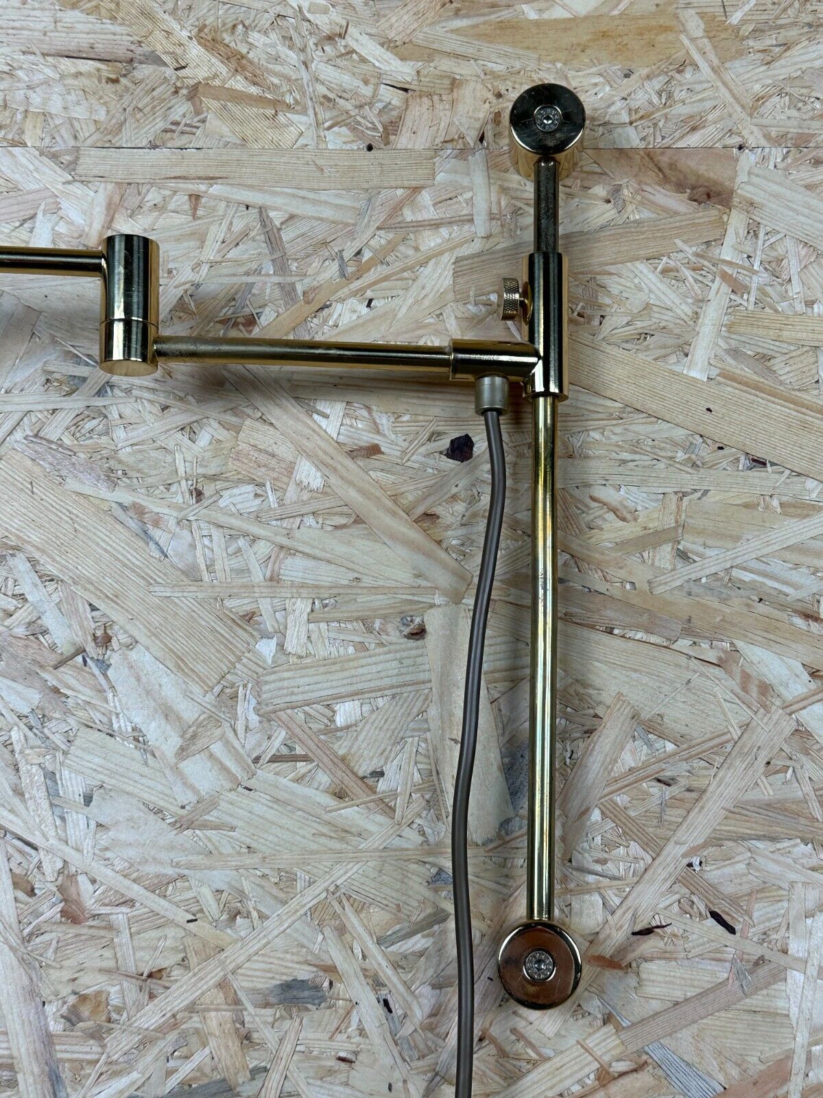 60s 70s wall lamp articulated brass Relco Made in Italy Design