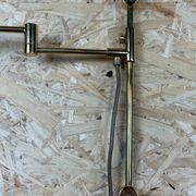 60s 70s wall lamp articulated brass Relco Made in Italy Design
