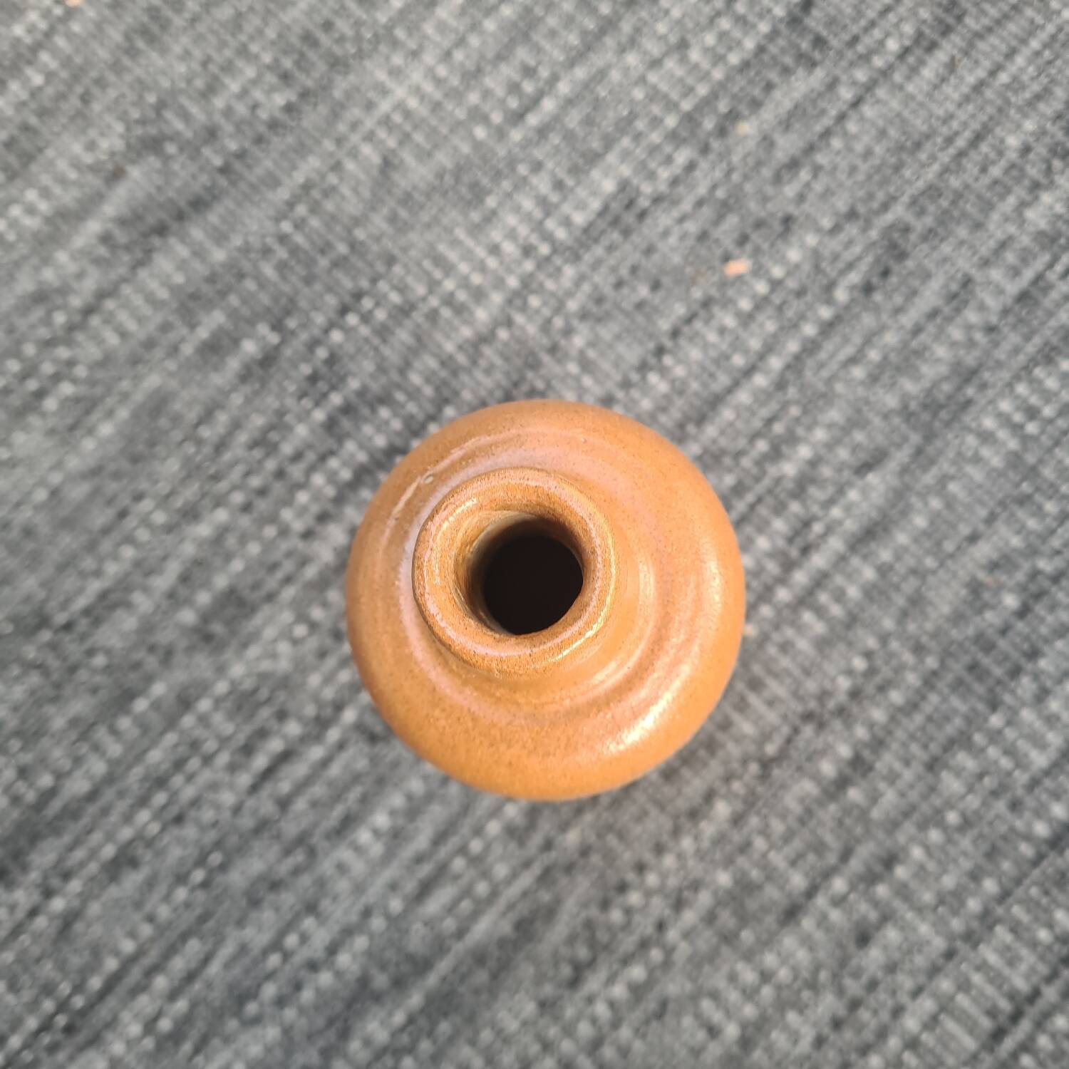 Brown stoneware bottle