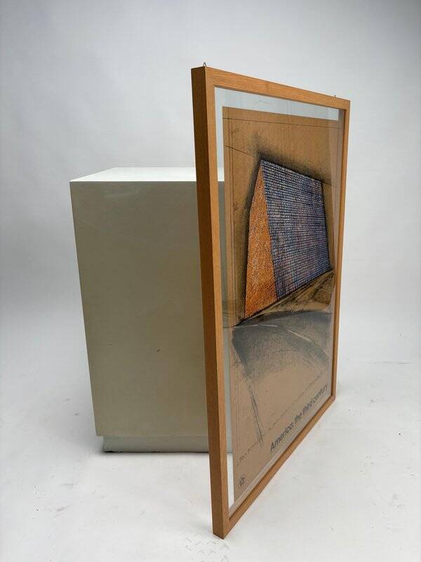 Christo & Jeanne-Claude, Texas Mastaba / America: The Third Century, 1975, Paper, Framed