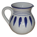 Vintage blue patterned pitcher