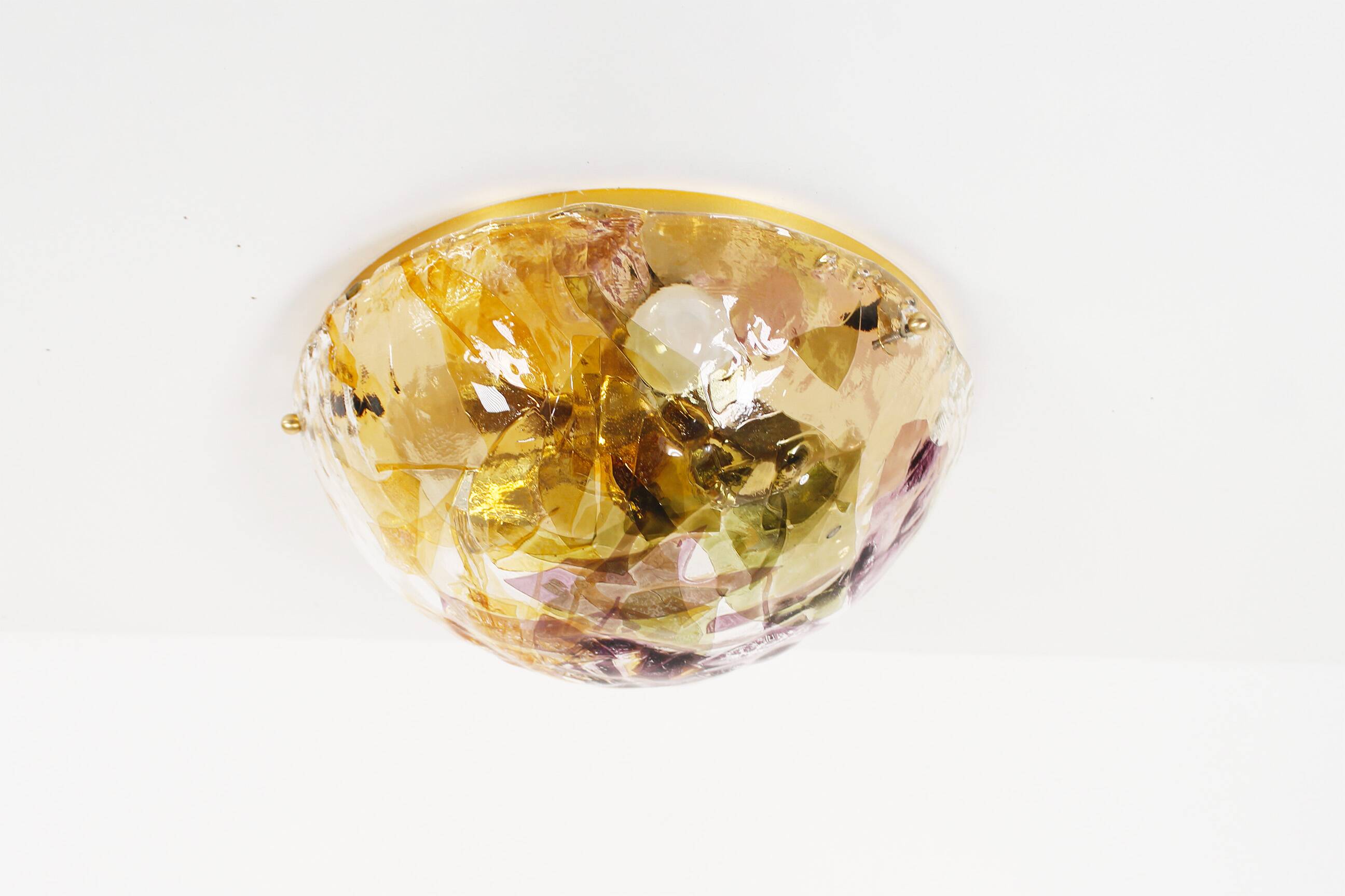 Vintage 1970’s Muranoglass wall flush mount light by La Murrina
