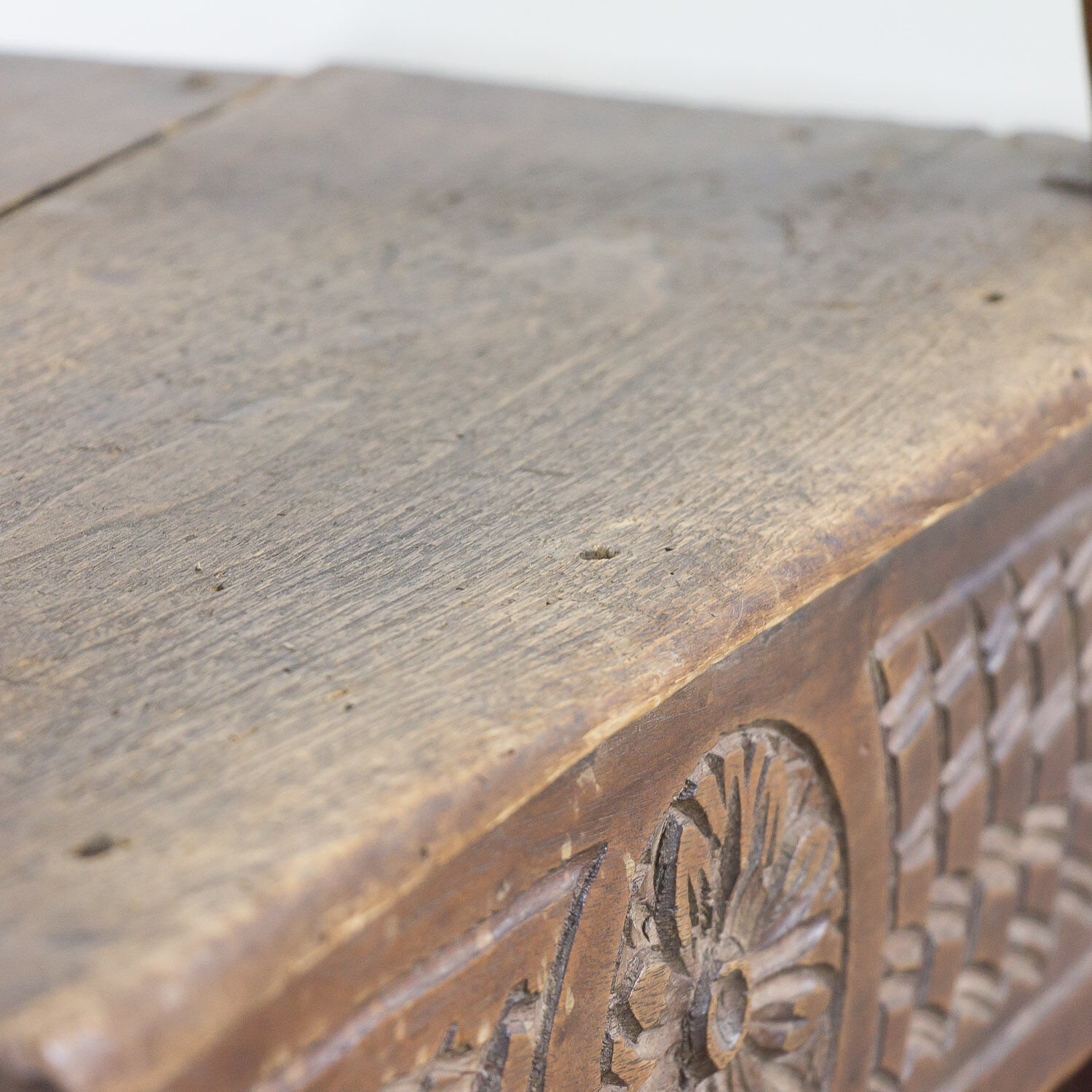 Antique oak armchair