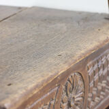 Antique oak armchair