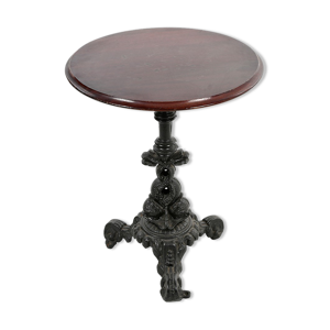Table de bistrot ronde - pied fonte