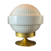 Vintage table lamp large porcelain globe Bernardaud Limoges J.J Prolongeau - Circa 1960