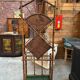 Entrance hall wardrobe in bamboo and rattan from the early 20th century.
