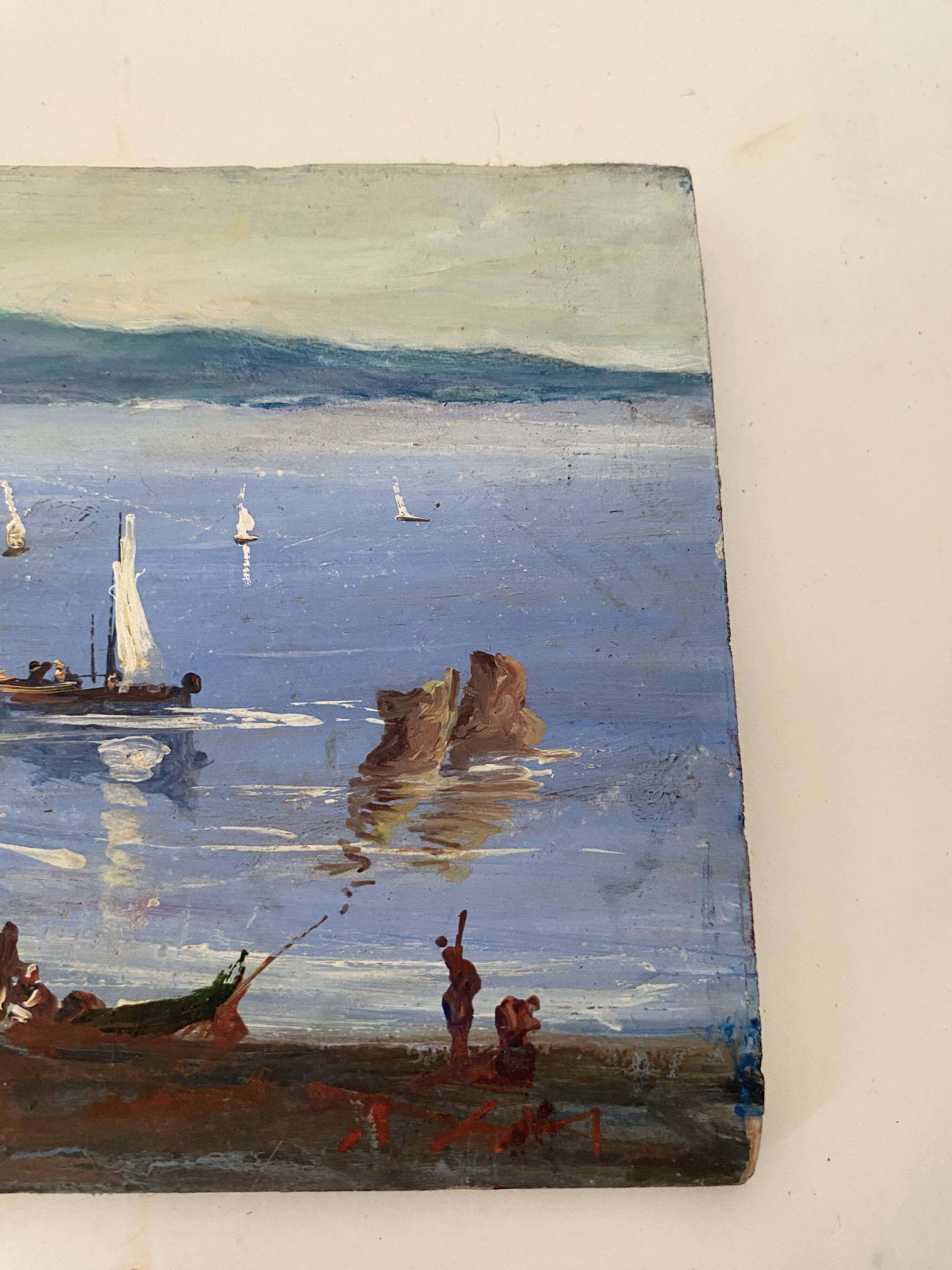 Italian seaside painting