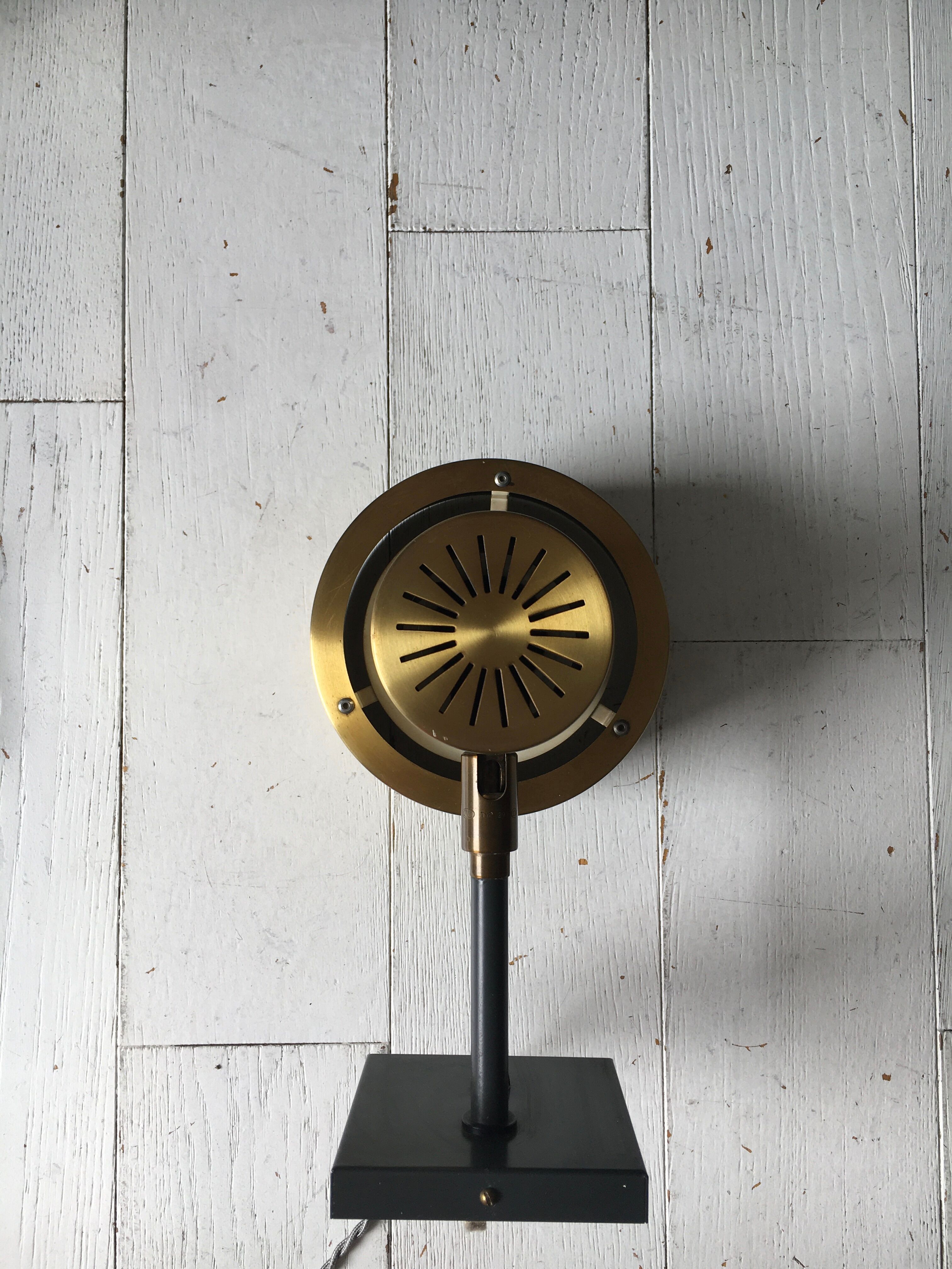 Wall lamp by Johannes Hammerborg in brass, 1970