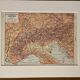 Old map of the Alps - 1920
