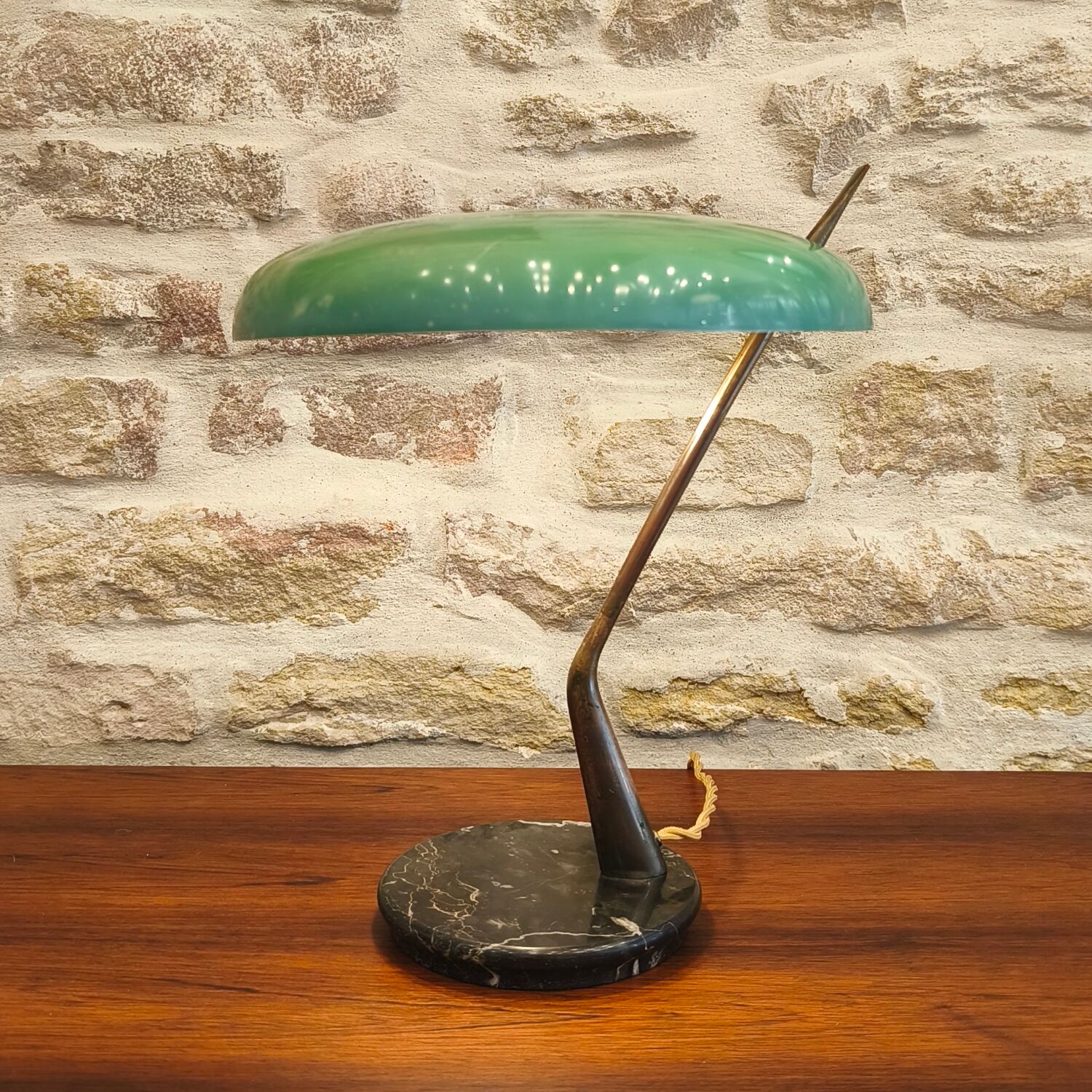 Lampe à poser design Oscar Torlasco, Lumen Milano, 1950