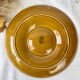 Assiette à artichaut en faïence vintage Gien Made in France 1970
