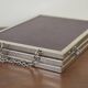chrome vintage triptych mirror 46x19cm