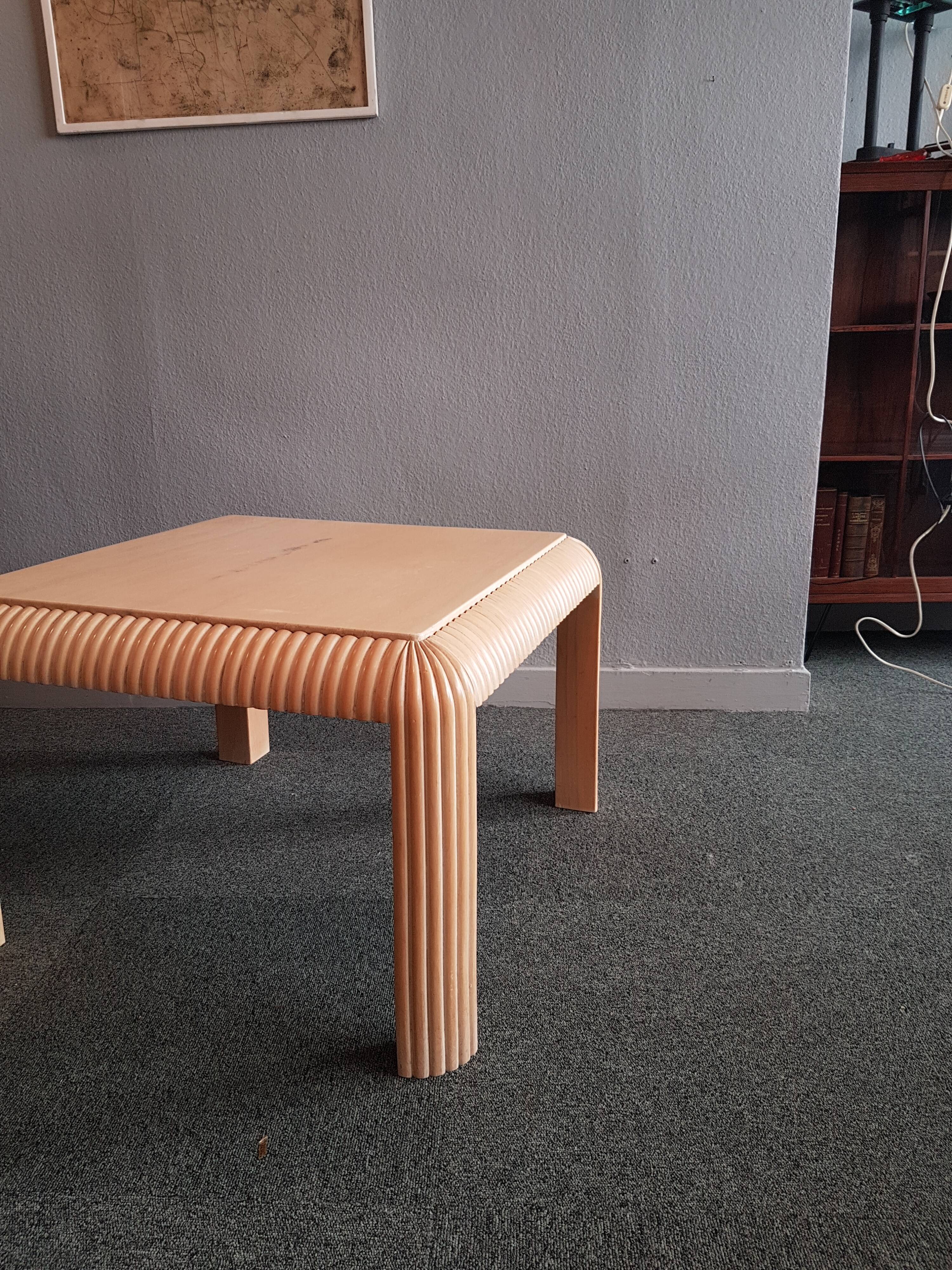 Italian travertine coffee table