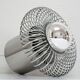 Philippe Rogier stainless steel pendant lamp for Oxar design gallery 70s