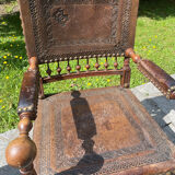 Fauteuil et chaises style Henri II