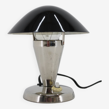 1930s Bauhaus "Mushroom" Table Lamp, Czechoslovakia