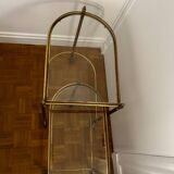 Brass and glass nesting table