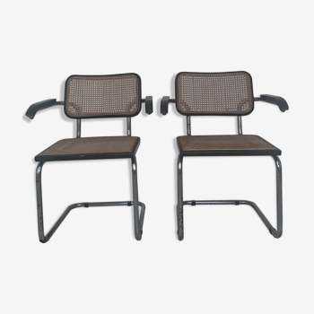 Pair of chairs Cesca B64 by Marcel Breuer