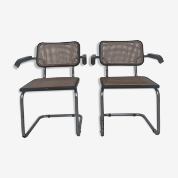 Paire de fauteuils Cesca B64 de Marcel Breuer