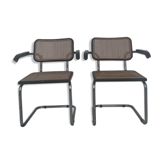Pair of chairs Cesca B64 by Marcel Breuer