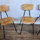 Series of 6 vintage chairs