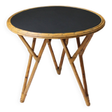 Vintage rattan high table