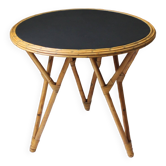 Vintage rattan high table