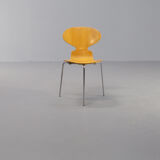 Arne Jacobsen plywood original ‘model 3100 Ant’ chair for Fritz Hansen set/4
